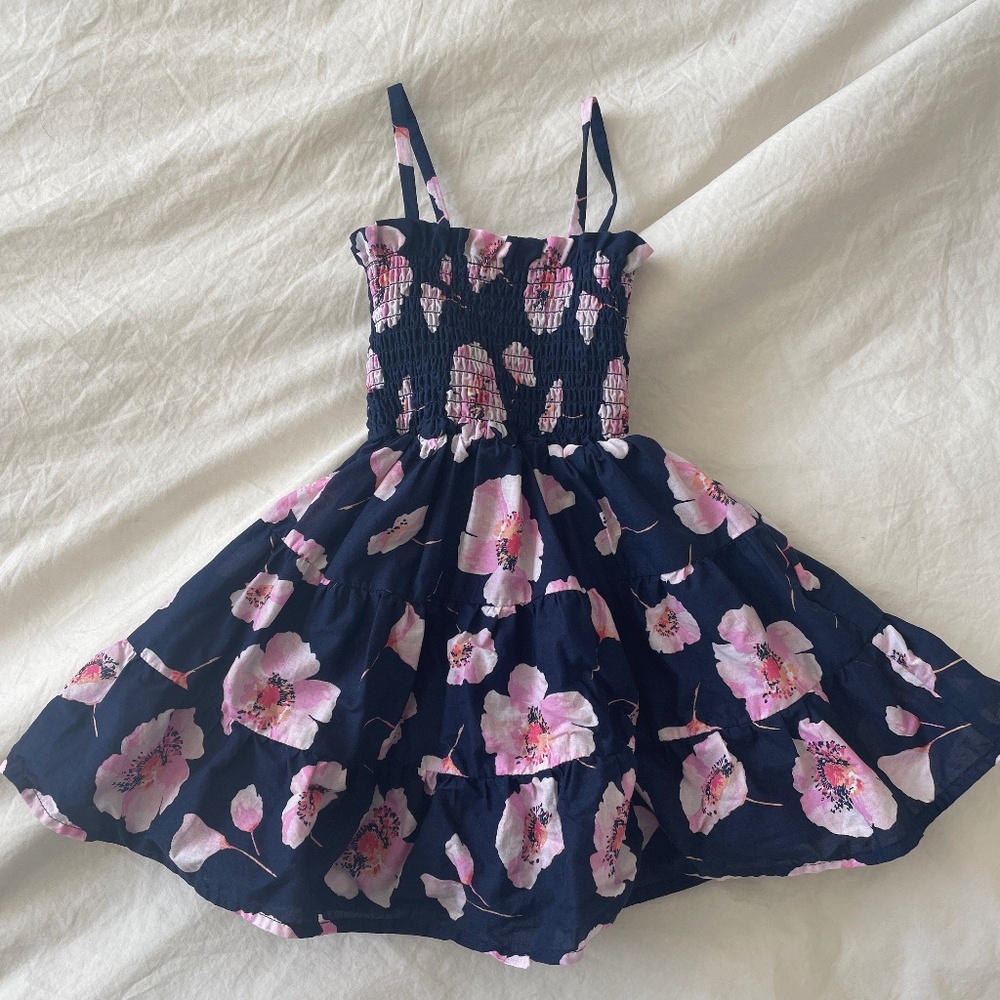 Janie and Jack HANNAH FLORAL SMOCKED SUNDRESS - 2T